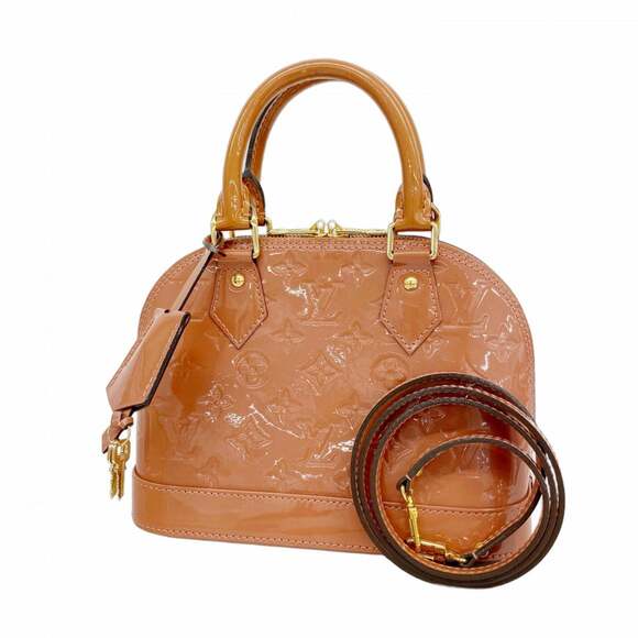 LOUIS VUITTON Handbags - Louis Vuitton Vernis Alma BB Handbag M94769 Vieux Rose 2-Way Bag for Women